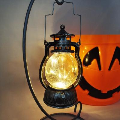 China Plastic+metal Halloween Handheld Lamp Small Lantern For Bar Party Atmosphere Decoration for sale