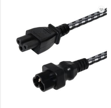 China Female Pigtail Jack Home Appliance Xinsheng PVC or IEC C6 to Male Cable 320 Connector C5 Plug 3 Core 250V 6A Swivel Power Cord for sale