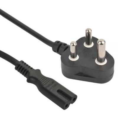 China Home Appliance Xinsheng South Africa SANS 164-1 Plug IEC 60320 C7 Power Cord , Mains Lead Custom Length / Color , SABS , VDE Approved for sale