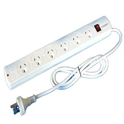 China Home Appliance SAA Approval 10A 4 Way Power Strip With Australia 3 Pin Plug for sale