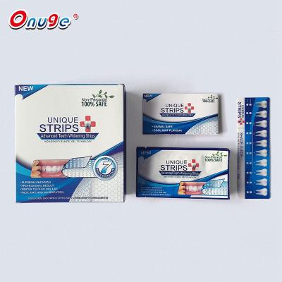 China Daily Home Onuge Teeth Whitening Logo Pap Teeth Whitening Strips Custom Made for sale