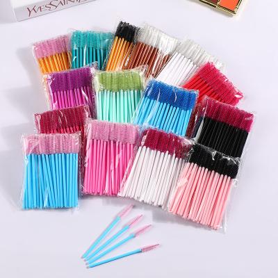 China AIYUN Eyelash Extension Tools Professional Factory Accept OEM ODM Plastic Handle Colorful Eyelash Makeup Brush Wholesale Mascara Wands for sale