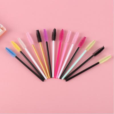 China AIYUN Professional Eyelash Extension Tools Factory Accept OEM ODM Professional Colorful Disposable Makeup Eyelash Brush for sale