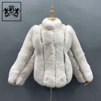 China New Winter Fox Fur Coat Luxury Fashion Real Fur Women's Fur Coat Female Custom Anti-shrink Style for sale