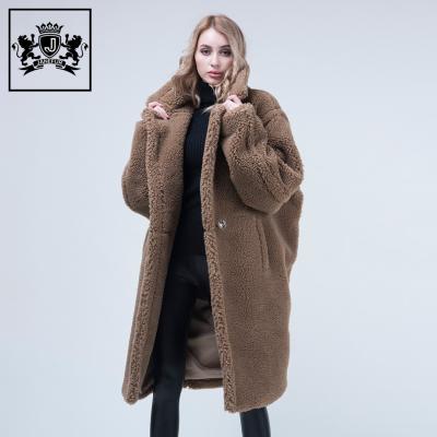 China Wholesale Anti-Shrink European Black Hot Pink Brown Red Blue White Sheep Shearing Leopard Teddy Bear Jacket for sale