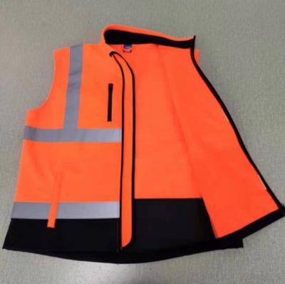 China Workwear Safety Anti-Wrinkle Men's Night Day Night Visibility Tops Protective Vests With Custom Logo for sale