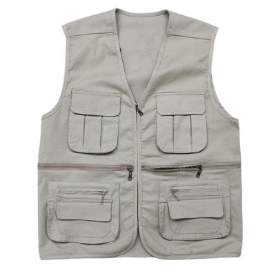 China Wholesale Multi Sleeveless Work Uniform Safety Mechanic Anti-wrinkle Pockets Tactical Vest for sale