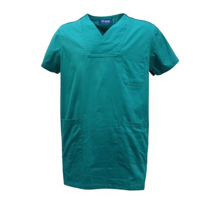 China High Quality Unisex Short Sleeve Hospital Scrubs Medical V-Neck Hospital Uniform Scrubs Nurse Uniforms for sale