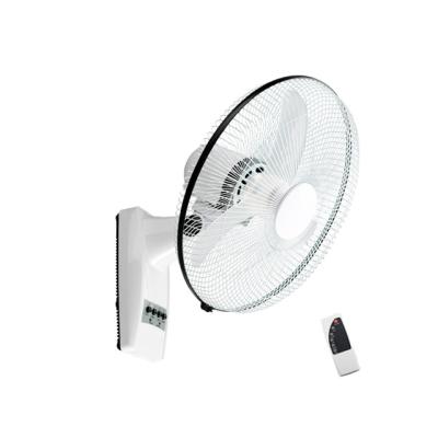 China AC DC Function Electric Fan Rechargeable Wall Fan 16 Inch Oscillating Wall Mount Fan for sale