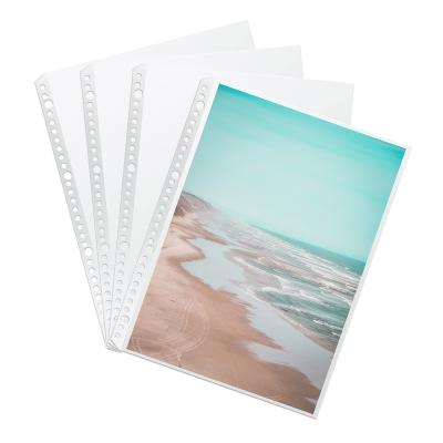 China Wholesale Eco-friendly Various Thickness 30 Hole A4 Clear Plastic Sheet Protector For Office Stationery for sale