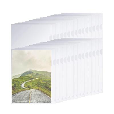 China AFFISURE Eco-friendly hot sale cut flush folders clear plastic open top and side size L type edition file project presentation cover A4 folder for sale