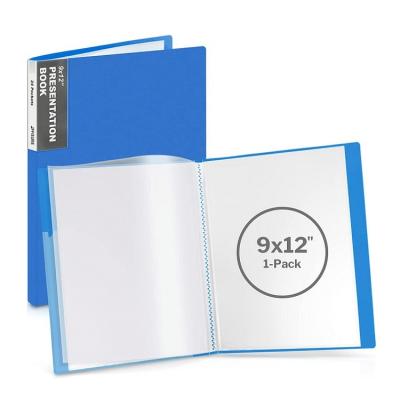 China AFFISURE Durable Promotional Plastic A4 24 Pockets Show Clear Pocket PP Book Folder Presentation Document Folder for sale