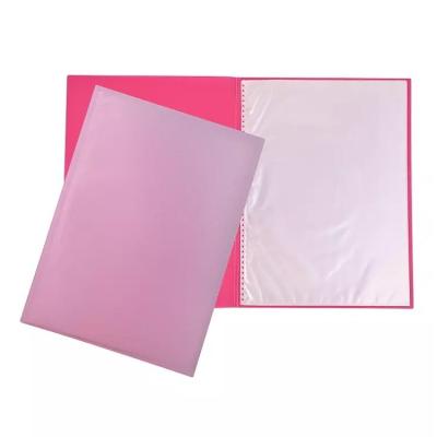 China AFFISURE A4 Display Clear Clear Book Custom Logo Transparent Sheet Protector pp Durable Clear Document Folder for sale