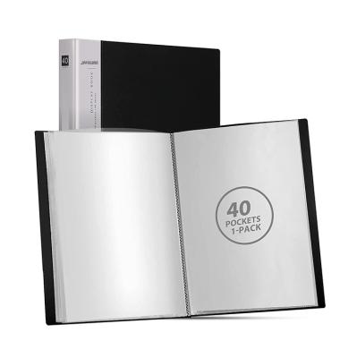 China Durable Custom Design Clear Book Presentation A4 Pockets 10/20/30/40 Pockets File Display PP Folder Custom Design for sale