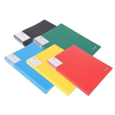 China Clear Plastic Folder Transparent Plastic Cover Eco-friendly Durable Pocket A4 Size Stationery School Office Book Folder for sale