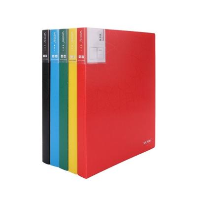 China A4 20/40/60 Office and School Stationery Folder PP Clear Plastic Presentation Folder Durable Clear Pockets Display Book for sale