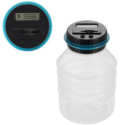 China Money Saving Folding Electronic Piggy Bank Counter Coin Digital LCD Counting Money Saving Jar For GBP for sale