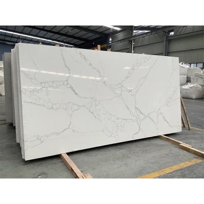 China China Factory Modern Grade Quartz Stone Slab White Artificial Top Quartz Stone Slab for sale