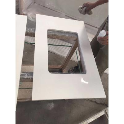 China HTT Modern Stone Engineered Calacata Quartz Stone Artificial Marble Slab for sale