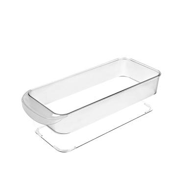 China Highly Used Special Design Home Square Office Sundries Viable Organize Clear Plastic Storage Box for sale