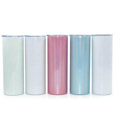 China 20oz USA Warehouse Stainless Steel Viable Double Wall Sublimation Tumbler Blanks Cup Insulated Vacuum Straight Lean Mug for sale