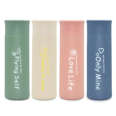 China Viable Wholesale Creative Drinking Glass Water Bottle BPA Free Gift Advertising Tumbler Coating 400ml Cups for sale