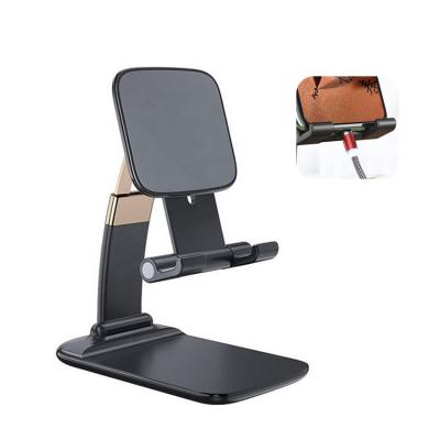 China Universal Mobile Phone Tablet Stand Metal Phone Stand Foldable Mobile Phone Stand Desk Mount Bracket for sale