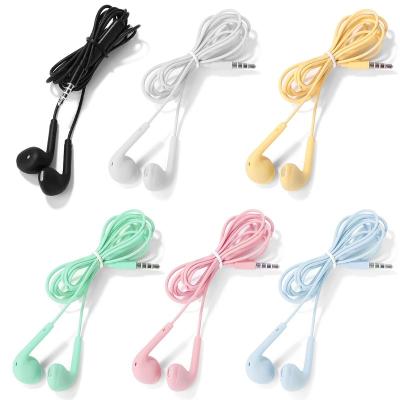 China 3.5mm Stereo Jack Sports Mini Headphone Control 3.5mm Handsfree Wired Earplugs for sale