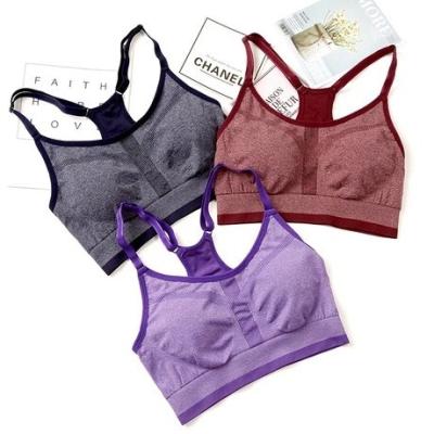 China New Arrival Ladies Sublimation Seamless Sports Anti-Static Adjustable Lightweight High Waisted Fitness Yoga Bra Top Color For Women for sale