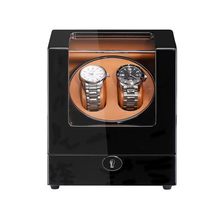 China Recycled Materials Deaf Meter Shaker Watch Winder Double Watch Box for sale