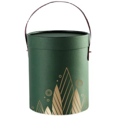 China Creative Materials Zongzi Round Barrel Gift Box Box Dragon Boat Festival Reused Outer Packaging Portable Box for sale