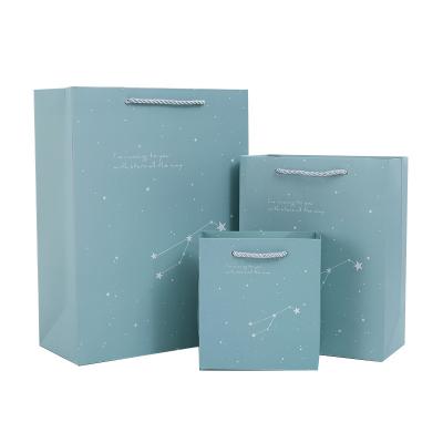 China Recyclable Starry Sky Cartoon Gift Packaging Bag for sale