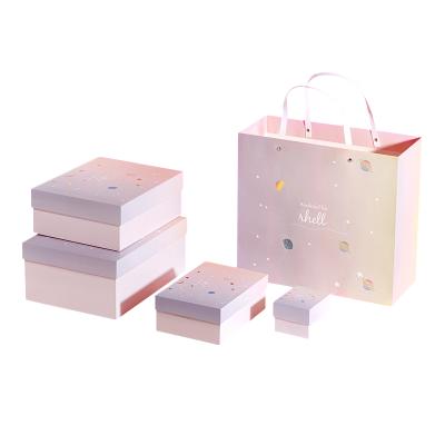 China Recycled Materials Gift Box Valentine's Day Tanabata Gift Packaging Box Lipstick Cosmetics Color Box for sale