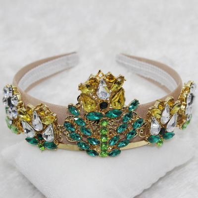 China Weiqi Direct Selling Gold Women Accessories Luxury High End Baroque Headband Hair Band for sale