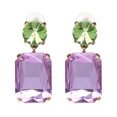 China New fashion hot crystal jewelry crystal earrings factory direct earring supply for sale