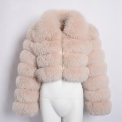 China 2021 New Arrivals Anti-Shrink Zipper Lapel Women Faux Fur Hot Sale Fashion Ladies Long Sleeve Cropped Jacket for sale