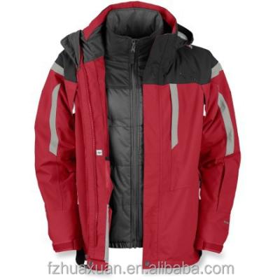 China Breathable 3 in 1 jacket for men, fleece jacket and waterproof jacket for sale