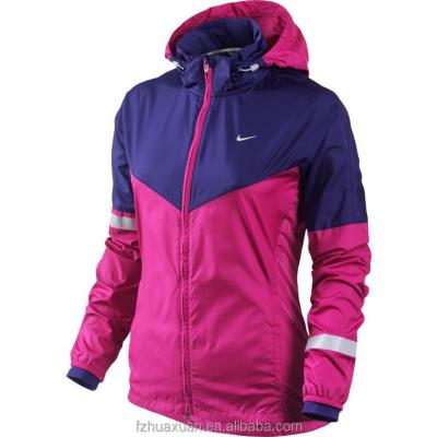 China Fashion Softshell Jacket Womens Breathable Clothing With Reflective Tape for sale