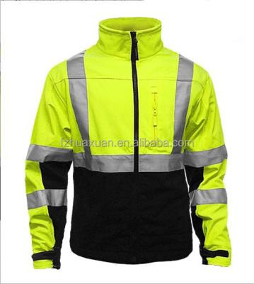 China Thoughtful jacket of the latest hi vi plus size design softshell for sale