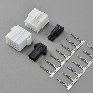 China Single / Dual / Three Row Wire to Wire Housing Terminal Connector For Car Audio Black for sale