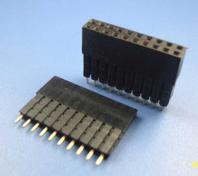 China 2 Reihe Molex-Kasten-Titel-Verbindungsstück-Frau für Camrecorder, 2.54MM Neigung zu verkaufen