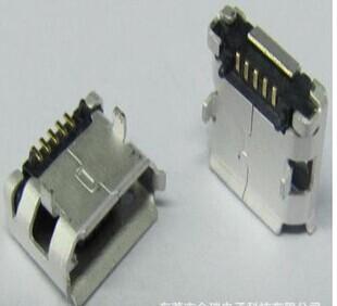 China Conector USB micro femenino de ángulo recto horizontal SMT para el alto monitor de la definición en venta