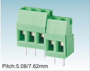 China 5.0MM Ptich Female Terminal Blocks Board In Connectors With Large Gussets for sale