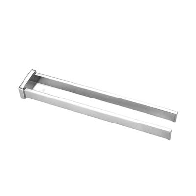 China Hot-selling Fashion Bathroom Stainless Steel Wall Mounted Self Adhesive Towel Rack Without Drilling for sale