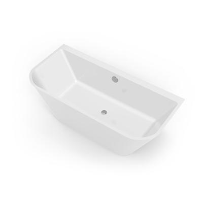 China Modern Freestanding Plain Decoration Bathroom Hotel Acrylic Freestanding Bathtub for sale