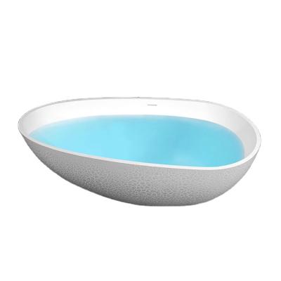 China High Split Free Texture Luxury Style Ice Polishing Natural Stone Bathtub for sale