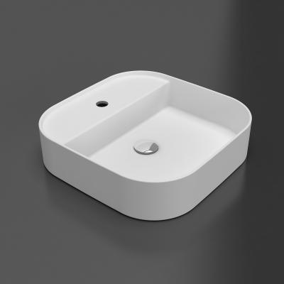 China New Design Modern Ceramic Cabinet Basin Bathroom Rectangular Cabinet Basin Sink for sale