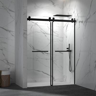 China Quality Guarantee Modern Bathroom Corner Tempered Glass Screen Luxury Sliding Shower Room for sale