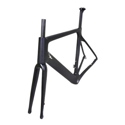 China Road bikes flat mount disc carbon road bicycle frameset R04 700C disc road frame carbon for sale