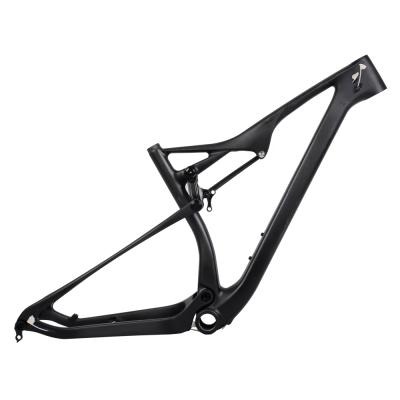 China Mountain Bikes Cross Country 29er Carbon MTB Suspension Full Frame 100mm Travel Carbon Bike Frame for sale